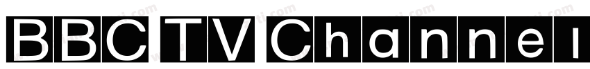 BBC TV Channel Logos字体转换